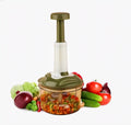 Premium Push Vegetable Chopper | Manual Food Chopper for Onion, Garlic, Herbs & Vegetables