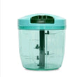 3-Blade Manual Hand Pull Vegetable Chopper | Multi-Purpose Food & Onion Cutter | BPA-Free Kitchen Chopper