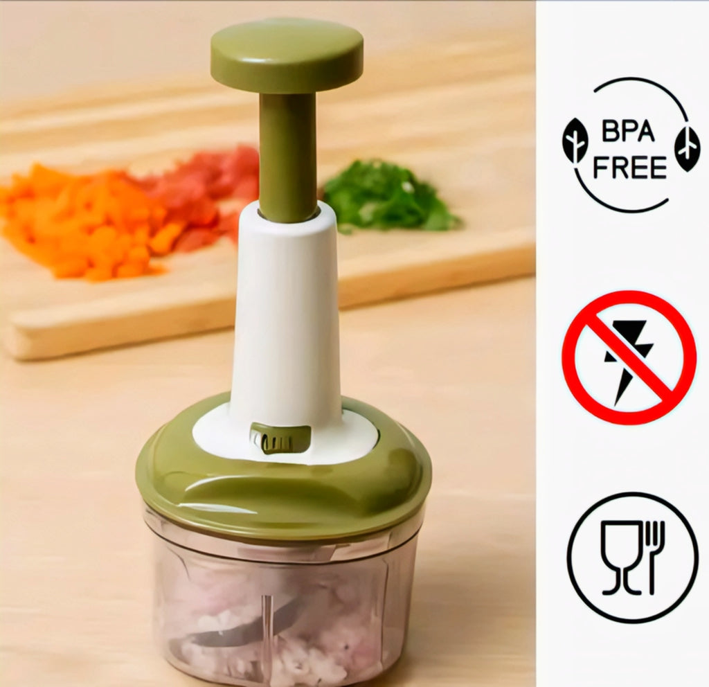 Premium Push Vegetable Chopper | Manual Food Chopper for Onion, Garlic, Herbs & Vegetables