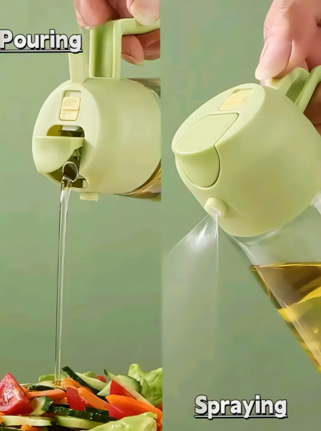 Premium Glass Oil Sprayer Bottle for Cooking – Fine Mist Kitchen Spray Bottle