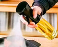 Premium 2-in-1 Oil Spray Bottle for Kitchen | Glass Oil Dispenser with Fine Mist Sprayer