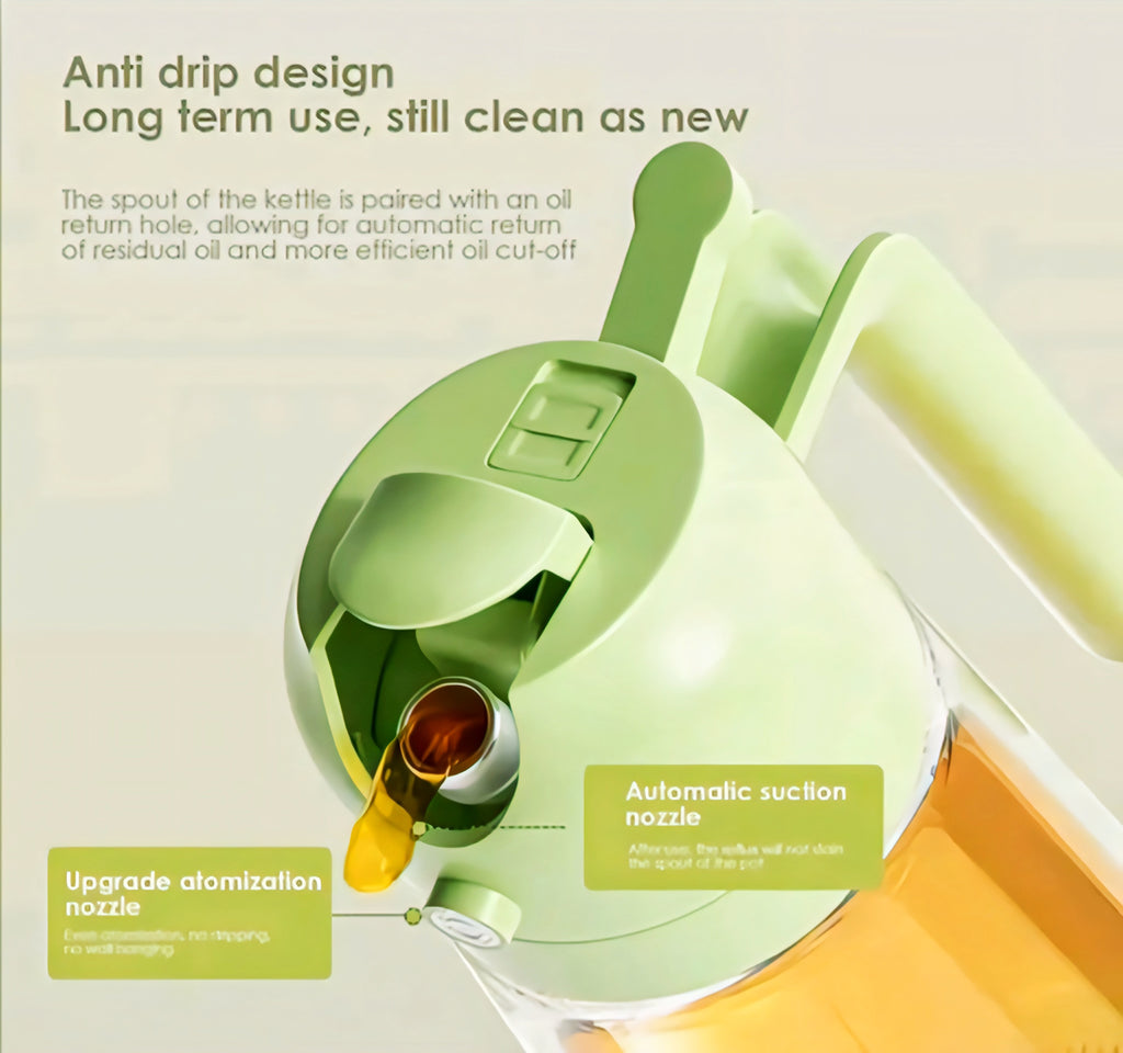 The Oonkra Premium Glass Oil Dispenser Bottle with Leakproof Lid & Easy Pour Spout | Stylish Kitchen Oil Container for Cooking Oil, Vinegar, Soy Sauce & Olive Oil