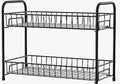 Premium 2-Tier Metal Kitchen Rack | Heavy-Duty Countertop Storage Organizer | Rust-Resistant Multipurpose Shelf
